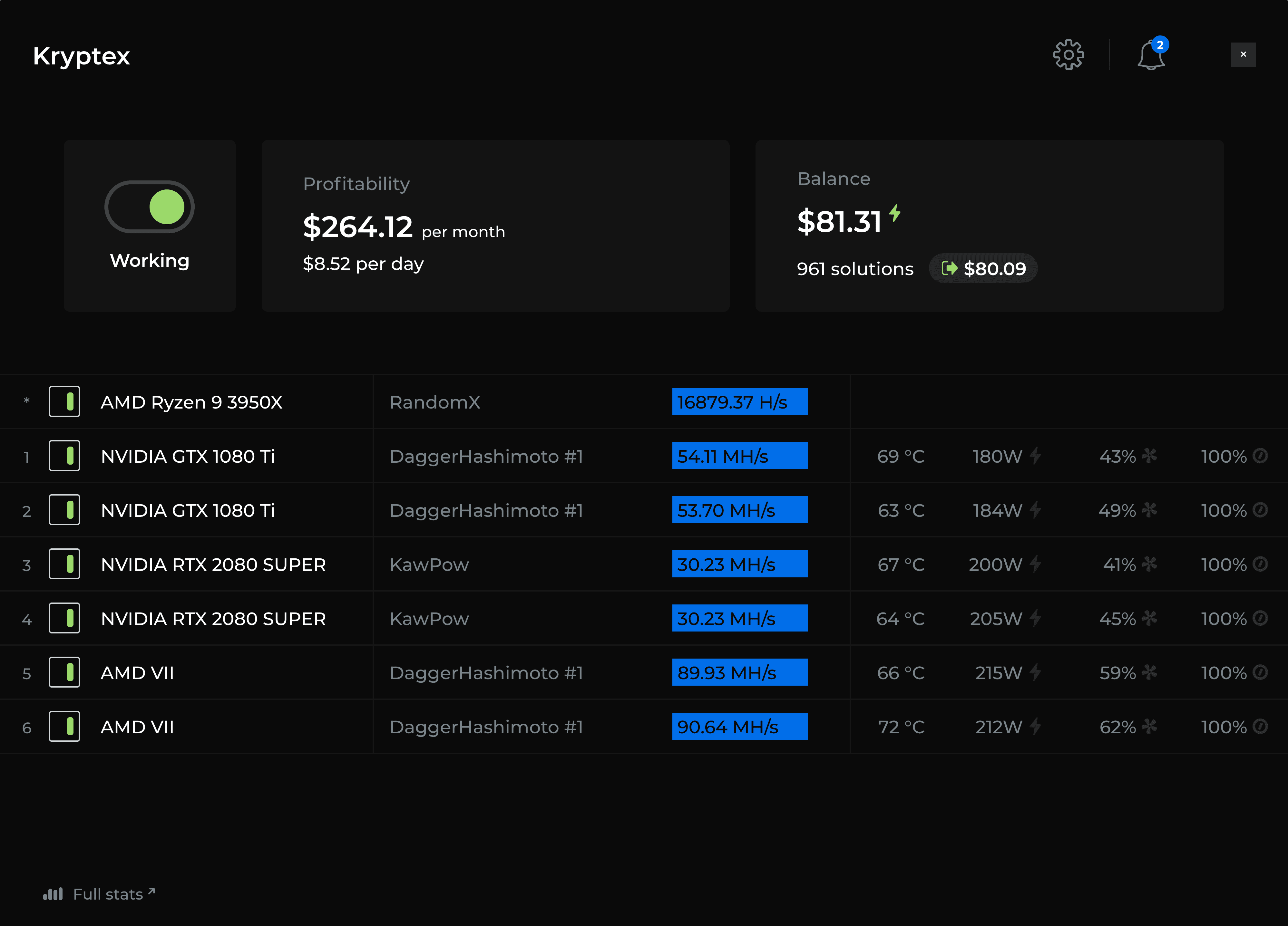 Kryptex Pro Miner
