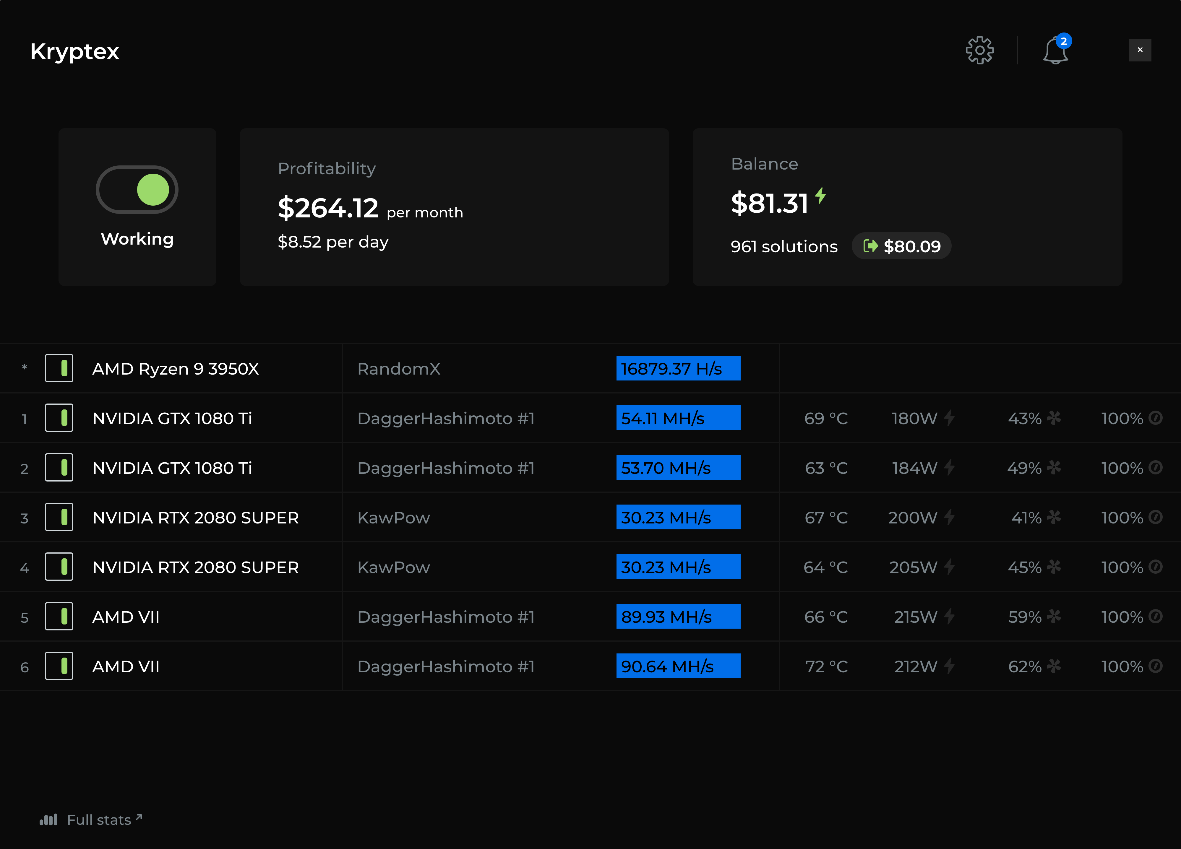 Kryptex Pro Miner