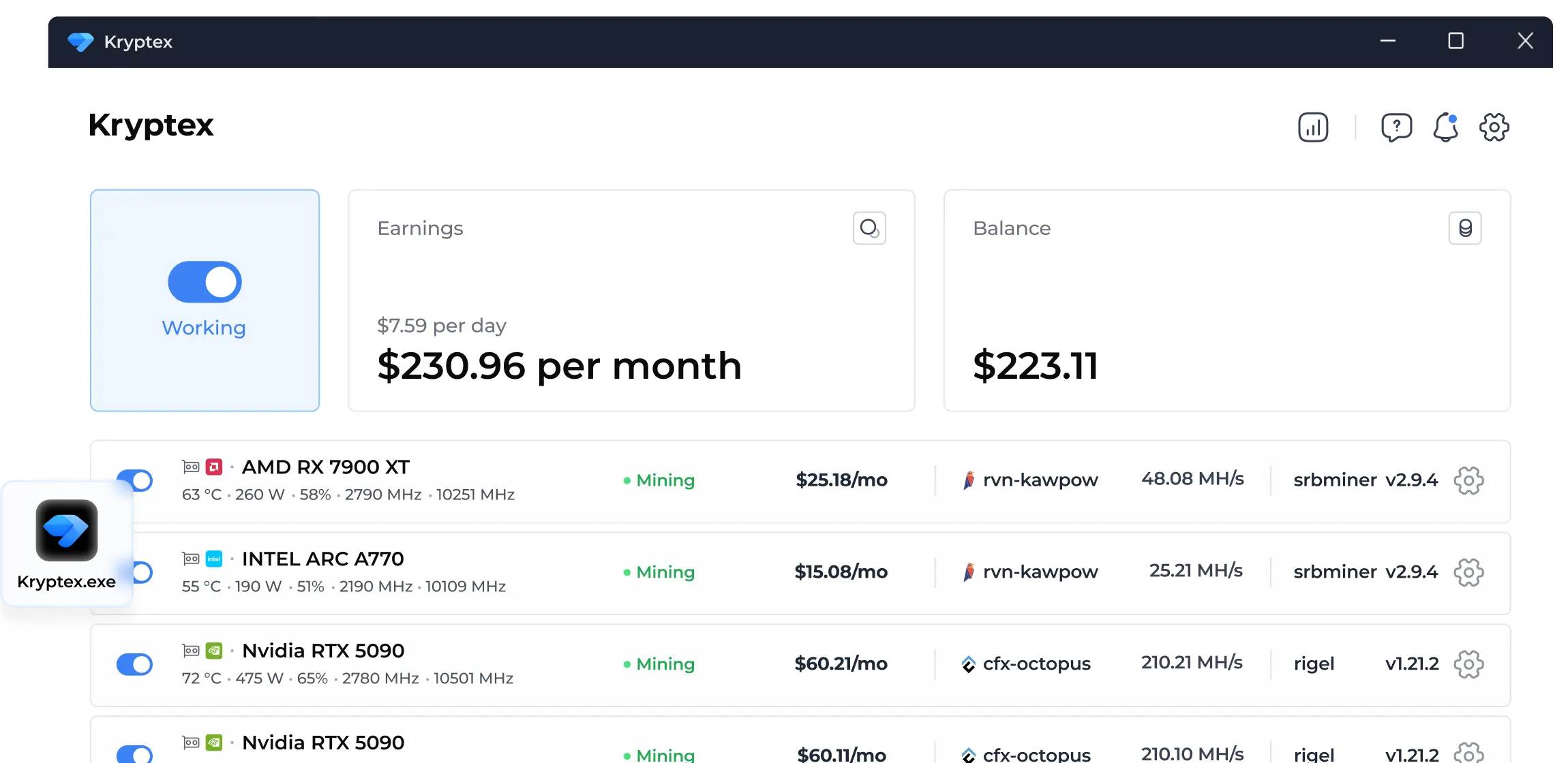Kryptex App