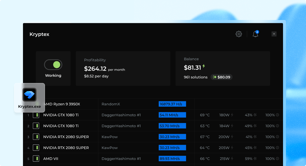 Kryptex Miner