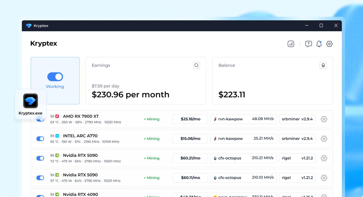Kryptex Miner